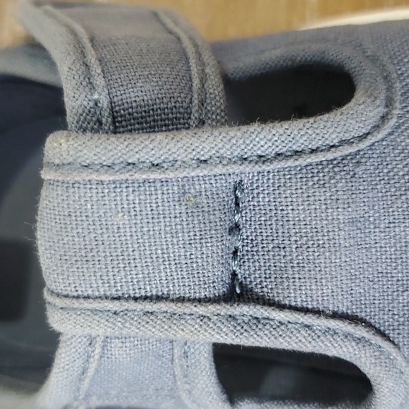 H&M cotton canvas light blue sandals size 5.5 - Picture 12 of 13